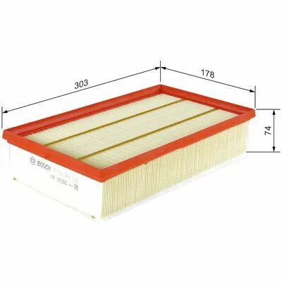 Sconto BOSCH F 026 400 612 Filtro Aria