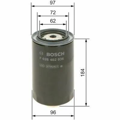 Ordina Subito BOSCH F 026 402 036 Filtro Carburante