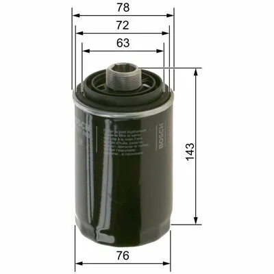 BOSCH F 026 407 080 Filtro Olio Vendita Finale