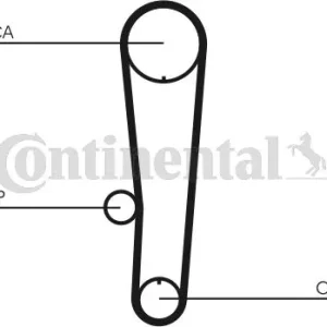 Professionale CONTITECH CT1017 Cinghia Dentata