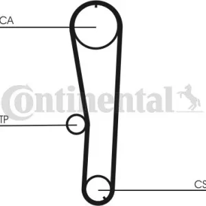 Prezzo Basso CONTITECH CT1072 Cinghia Dentata