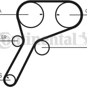 Spedizione Espresso CONTITECH CT1151 Cinghia Dentata