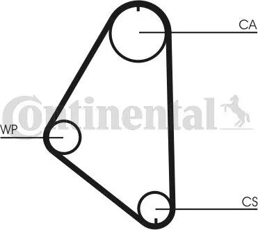 Professionale CONTITECH CT558 Cinghia Dentata