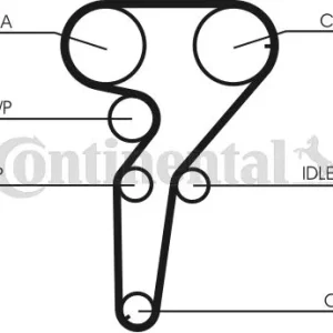 Prezzo Conveniente CONTITECH CT880K2 Kit Cinghie Dentate