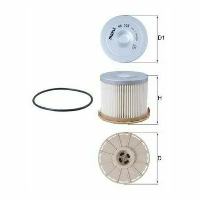 Prezzo Conveniente MAHLE KX 505D Filtro Carburante