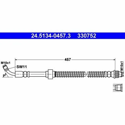 Scelto Dai Clienti ATE 24.5134-0457.3 Flessibile del Freno