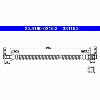 Nuovo Arrivo ATE 24.5160-0215.3 Flessibile del Freno