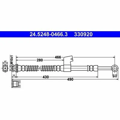 Prezzo Basso ATE 24.5248-0466.3 Flessibile del Freno