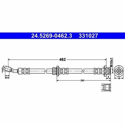 ATE 24.5269-0462.3 Flessibile del Freno Ultime Pezzi