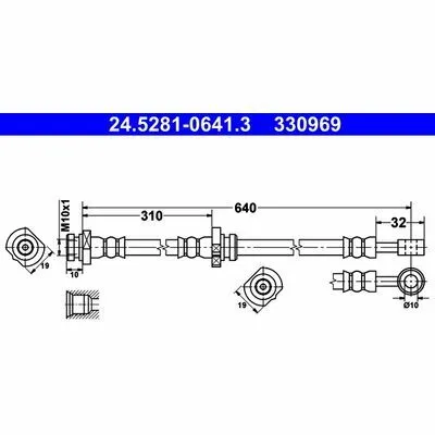 Popolare ATE 24.5281-0641.3 Flessibile del Freno