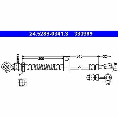 Must-Have ATE 24.5286-0341.3 Flessibile del Freno