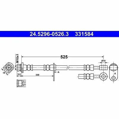 Acquista Ora ATE 24.5296-0526.3 Flessibile del Freno