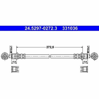 Offerta Speciale ATE 24.5297-0272.3 Flessibile del Freno