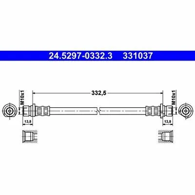 ATE 24.5297-0332.3 Flessibile del Freno Ultima Occasione
