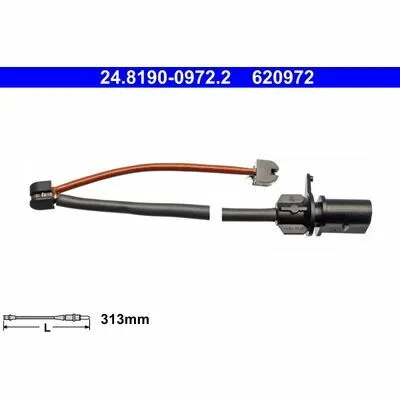 ATE 24.8190-0972.2 Contatto Segnalazione, Usura Past. Freno/mat. d‘Attrito Spedizione Espresso