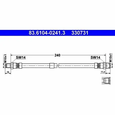 Ordina Subito ATE 83.6104-0241.3 Flessibile del Freno