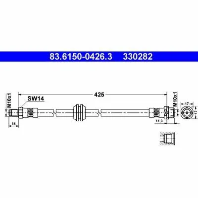 Offerta Del Giorno ATE 83.6150-0426.3 Flessibile del Freno