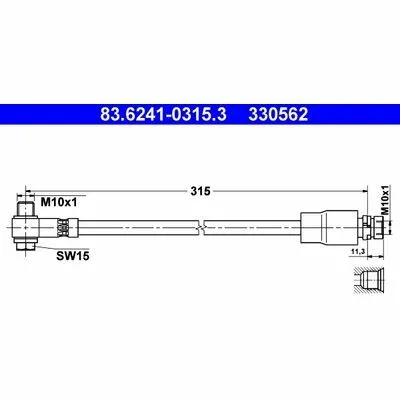 ATE 83.6241-0315.3 Flessibile del Freno Occasione