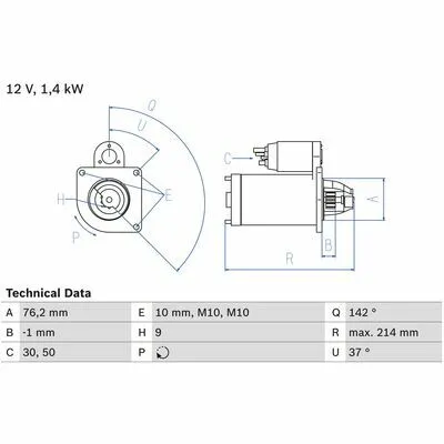 Saldi BOSCH 0 986 020 860 Motorino d‘Avviamento