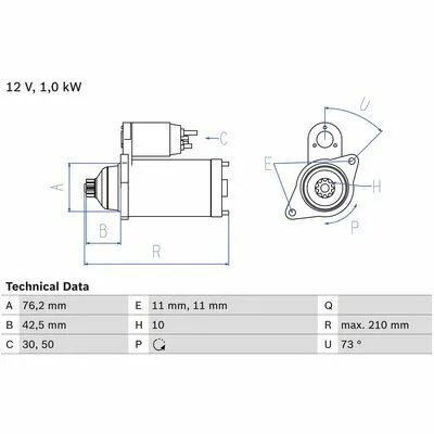 BOSCH 0 986 022 290 Motorino d‘Avviamento Offerta