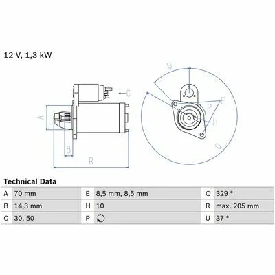 Direttamente Dal Produttore BOSCH 0 986 023 690 Motorino d‘Avviamento
