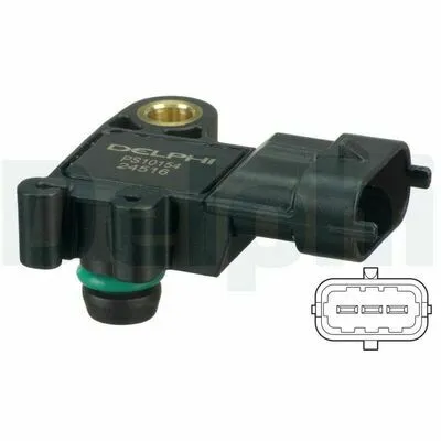 Offerta Lampo DELPHI PS10154 Sensore, Pressione Collettore d‘Aspirazione