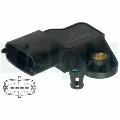 DELPHI PS10206 Sensore, Pressione Collettore d‘Aspirazione Nuovo Arrivo