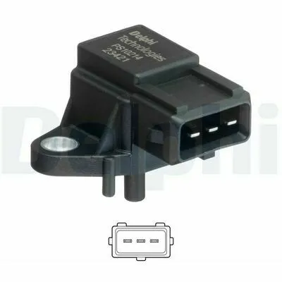 Sconto DELPHI PS10214 Sensore, Pressione Collettore d‘Aspirazione
