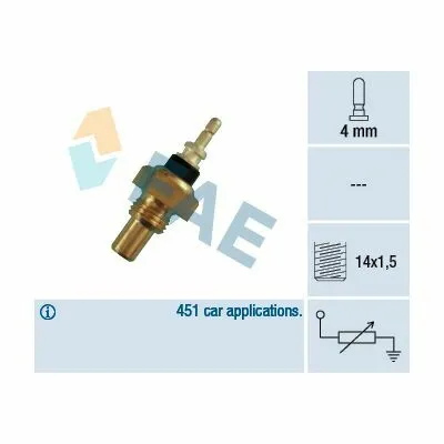 FAE 32220 Sensore, Temperatura Refrigerante Soddisfatti O Rimborsati