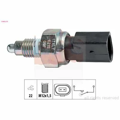 Saldi EPS Made in Italy - OE Equivalent 1.860.215 Interruttore, Luce di Retromarcia