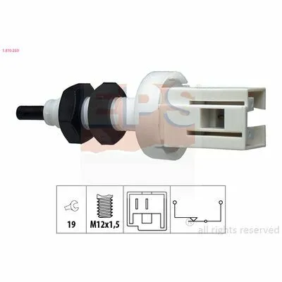 EPS Made in Italy - OE Equivalent 1.810.250 Interruttore Luce Freno Saldi