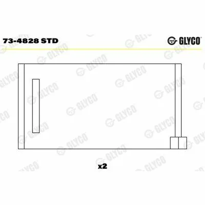 GLYCO 73-4828 STD Cuscinetti dell‘albero a camme Must-Have