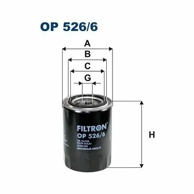 Prezzo Scontato FILTRON OP 526/6 Filtro Olio