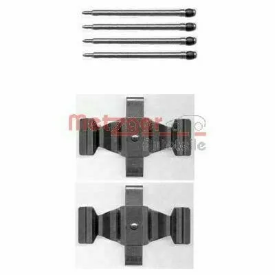 METZGER 109-1643 Kit Accessori, Pastiglia Freno Solo Oggi