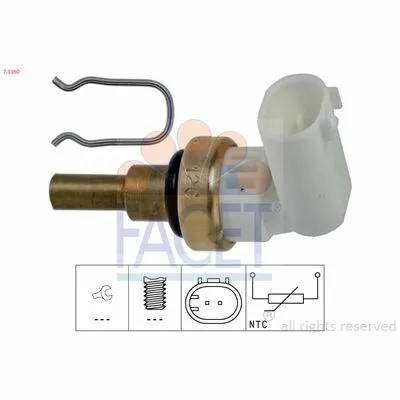 Occasione Imperdibile FACET Made in Italy - OE Equivalent 7.3360 Sensore, Temperatura Refrigerante