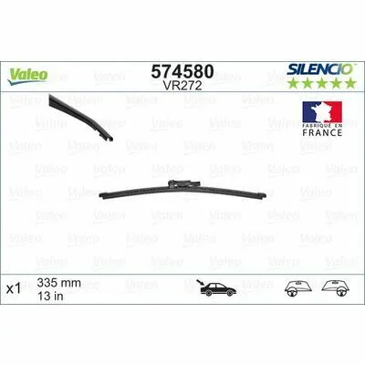 Spedizione Espresso VALEO SILENCIO REAR 574580 Spazzola Tergi