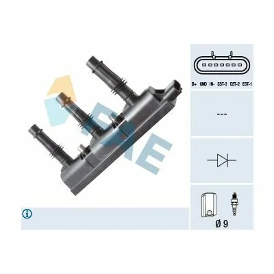 Ultime Pezzi FAE 80258 Bobina d‘Accensione