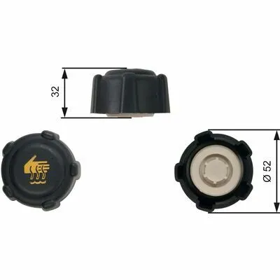 Direttamente Dal Produttore GATES RC223 Tappo, Serbatoio Refrigerante