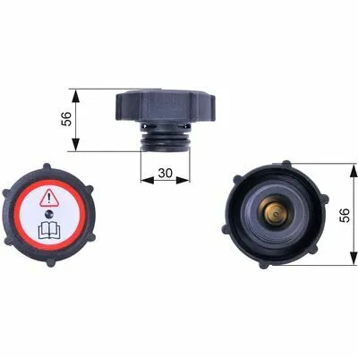 GATES RC243 Tappo, Serbatoio Refrigerante Offerta Lampo