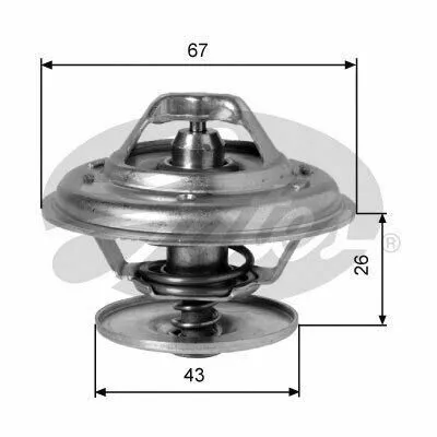 GATES TH01991G1 Termostato, Refrigerante Occasione