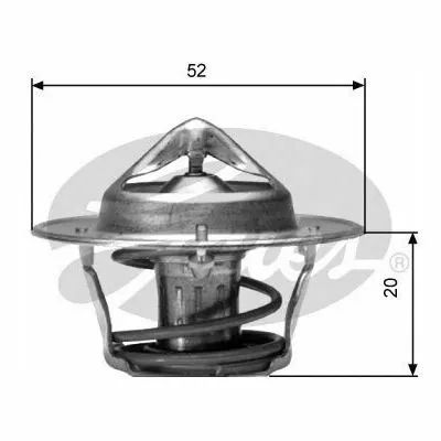 GATES TH04191G1 Termostato, Refrigerante Nuova Collezione
