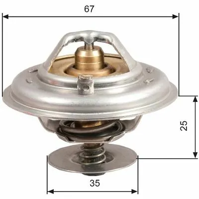 Super Prezzo GATES TH14380G1 Termostato, Refrigerante
