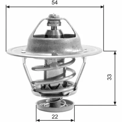 GATES TH22682G1 Termostato, Refrigerante Spedizione Espresso