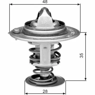 GATES TH30082G1 Termostato, Refrigerante Ordina Subito