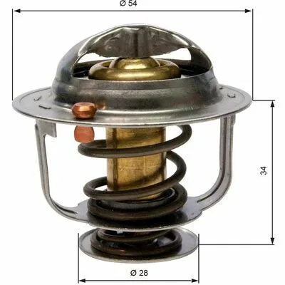 GATES TH31788G1 Termostato, Refrigerante Scelto Dai Clienti