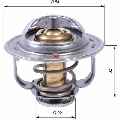 Consegna Rapida GATES TH42589G1 Termostato, Refrigerante