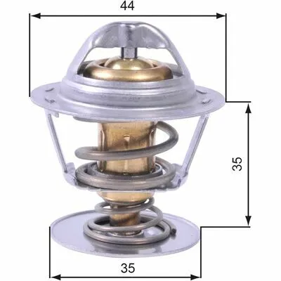 Popolare GATES TH43688G1 Termostato, Refrigerante