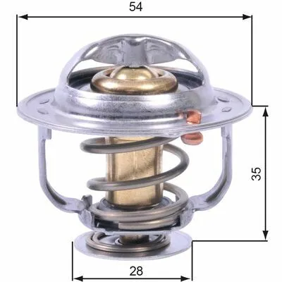 GATES TH43880G1 Termostato, Refrigerante Scelto Dai Clienti