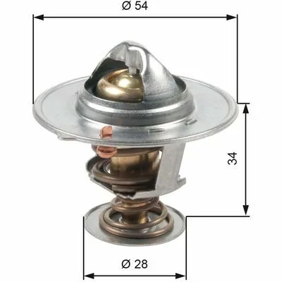 Consegna Rapida GATES TH47685G1 Termostato, Refrigerante