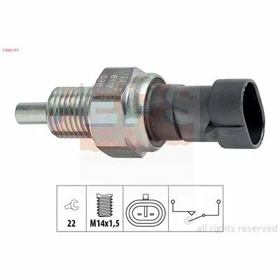 EPS Made in Italy - OE Equivalent 1.860.117 Interruttore, Luce di Retromarcia Prezzo Basso